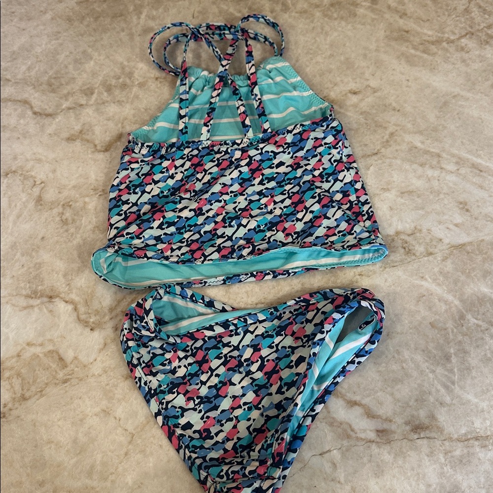 Colorful Patterned Tankini Set - Picture 3 of 4
